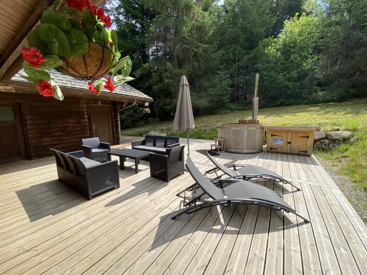 Le Fishing Lodge Chalet En Bois Avec Bain Nordique Ла Брес Екстериор снимка