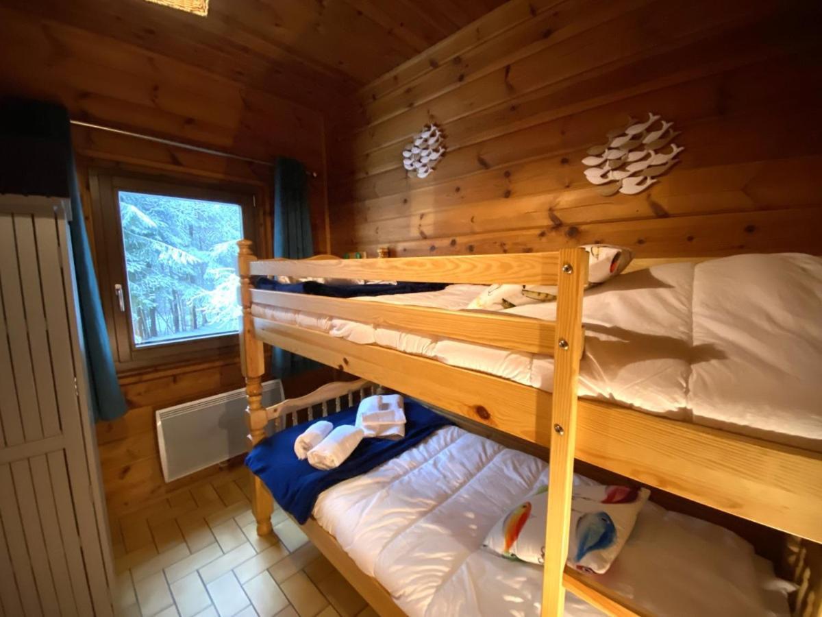 Le Fishing Lodge Chalet En Bois Avec Bain Nordique Ла Брес Екстериор снимка