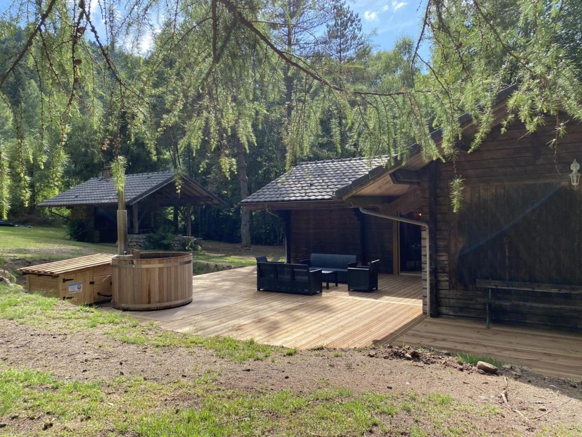 Le Fishing Lodge Chalet En Bois Avec Bain Nordique Ла Брес Екстериор снимка